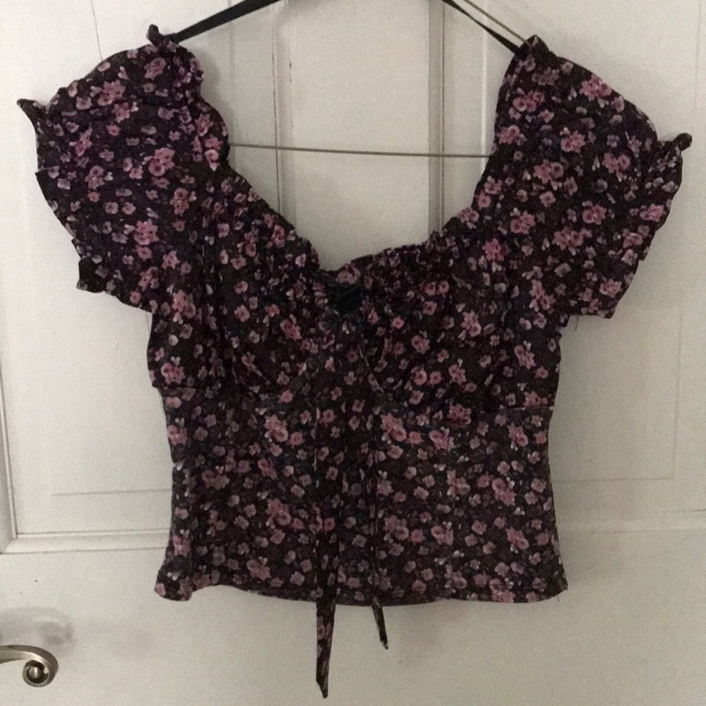 Wild Fable Bustier Floral Top